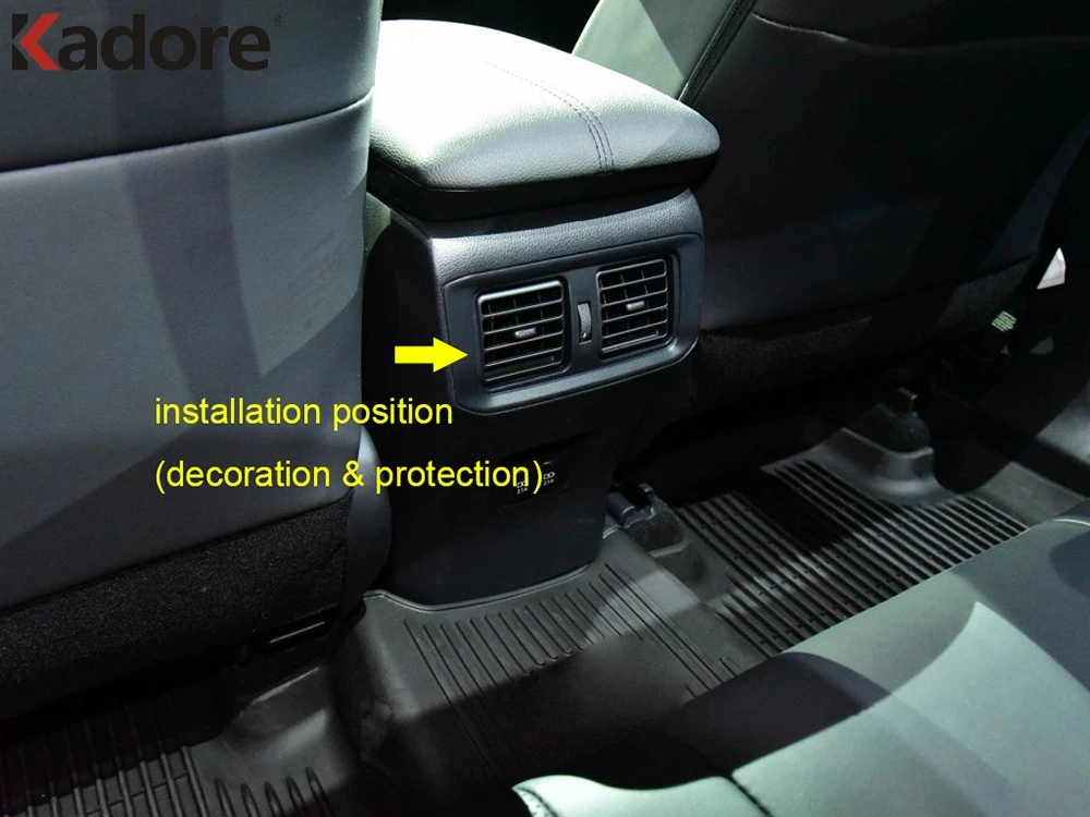 Для Toyota RAV4 RAV 4 2019 2020 2021 из нержавеющей стали внутренняя панель вентиляционного