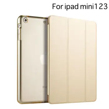 

case For Apple iPad mini case 1 2 3 Color PU Smart Cover Case Magnet wake up sleep For iPad mini 1 2 3 model Funda Coque Capa