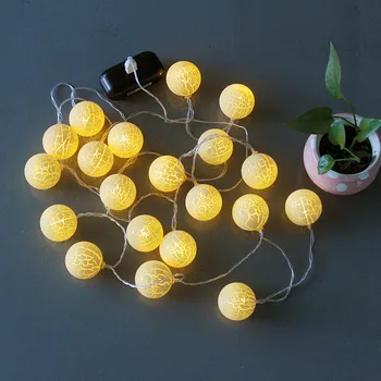 

6m Christmas LED ball string lights Warm fairy garland Powered by USB Holiday party Room Home decoration lighting