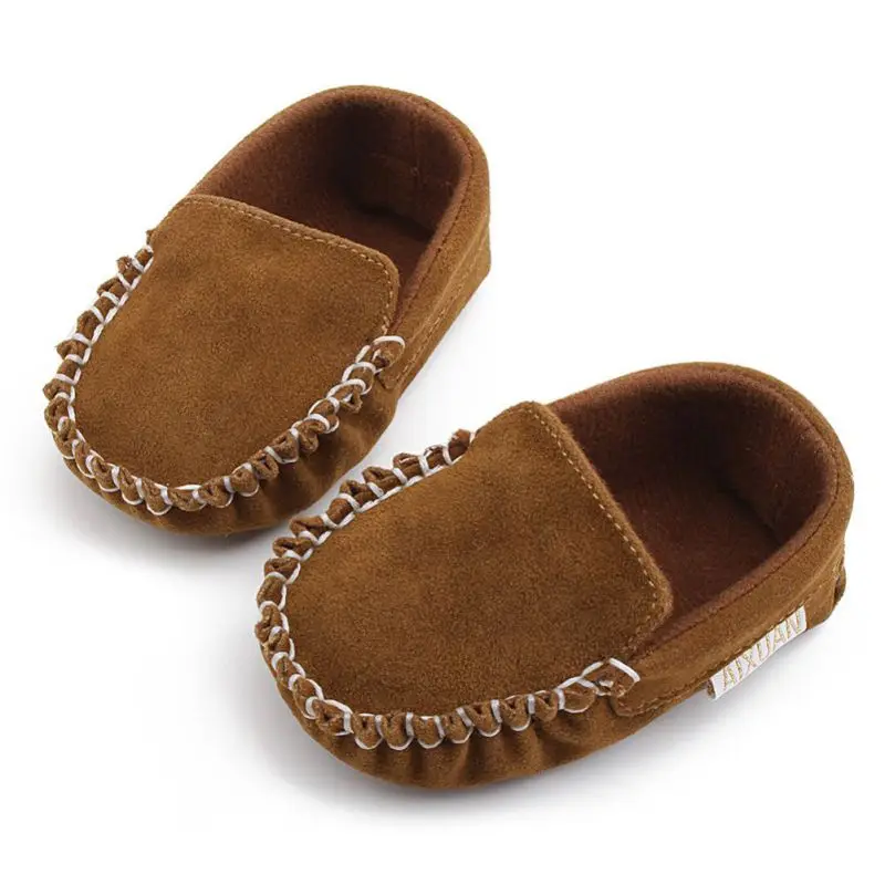 Обувь для новорожденных мальчиков и девочек детские мокасины для младенцев из кожи ПУ Детские ботиночки для кроватки