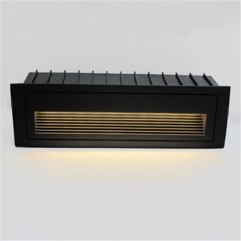 1pcs 15W Recessed LED Stair Light AC85-265V Indoor/Outdoor IP68 Corner Wall Light Stairs Step Stairway Hallway Staircase Lamp