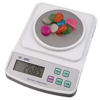 

Electronic Digital LCD Scale 500g x 0.01g Precision Weighing Counting White