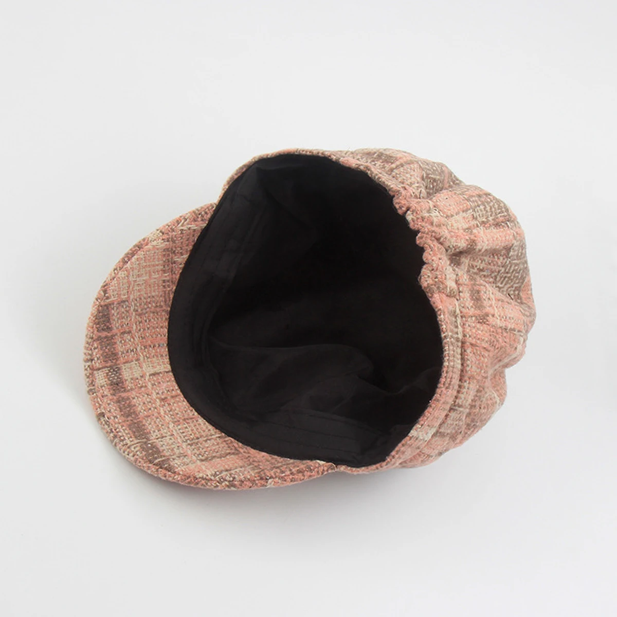 Женская зимняя вязаная шапка, шапка, береты, остроконечный козырек, берет с полями, Повседневная вязаная шапка