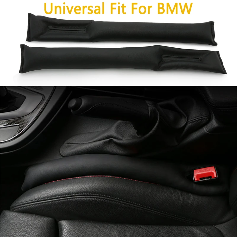 cheap For BMW Faux Leather Car Seat Gap Pad E46 E39 E60 E90 F30 F10 F34 X1 X3 X5 X6 Black Fillers Spacer Filler Slot Plug