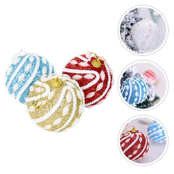 

3pcs Shiny Xmas Party Hanging Decor Ball Delicate Christmas Tree Ball Set