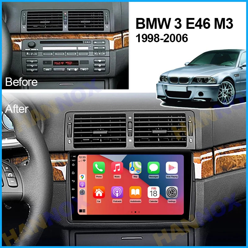 Autoradio Für BMW 3 Series E46 M3 315 320 Rover 75 MG ZT CD GPS Bluetooth DVB-T2 