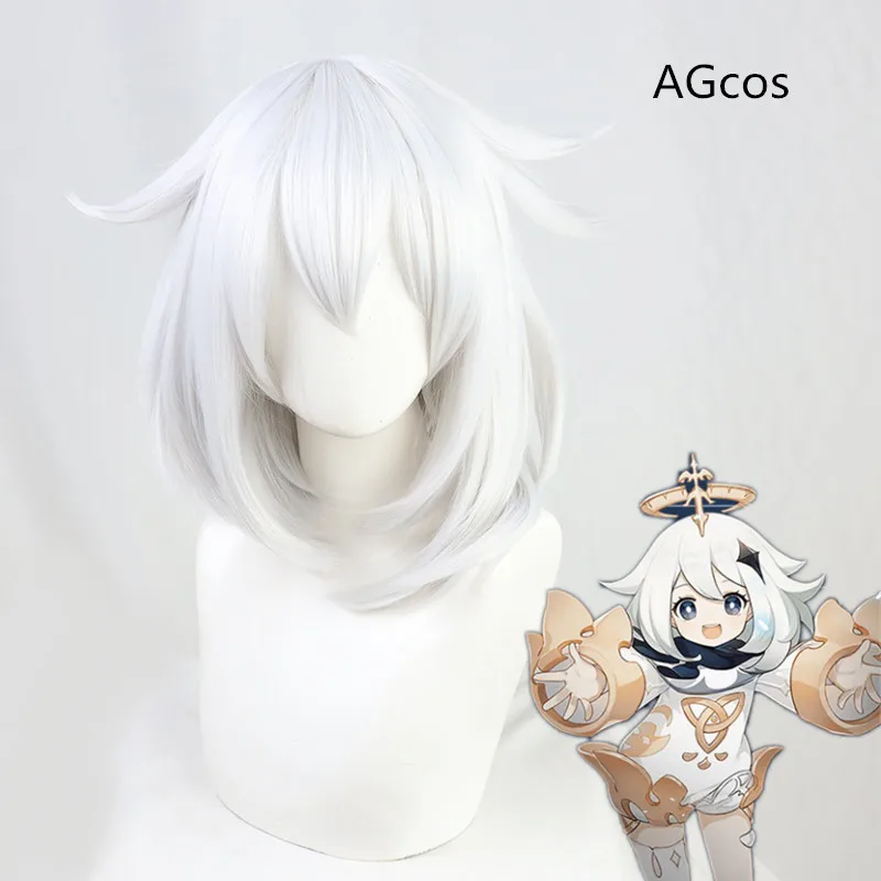 

AGCOS Game Genshin Impact Paimon Cosplay Wig
