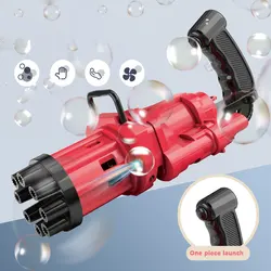 Machine à bulles d'eau savonneuse d'été pour enfants, pistolet à bulles automatique, jouet électrique deux en un pour enfants 