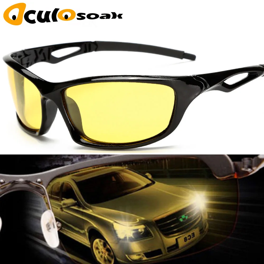 

Night Vision Glasses For Headlight Polarized Driving Sunglasses Yellow Lens UV400 Protection Night Eyewear for Driver Oculos