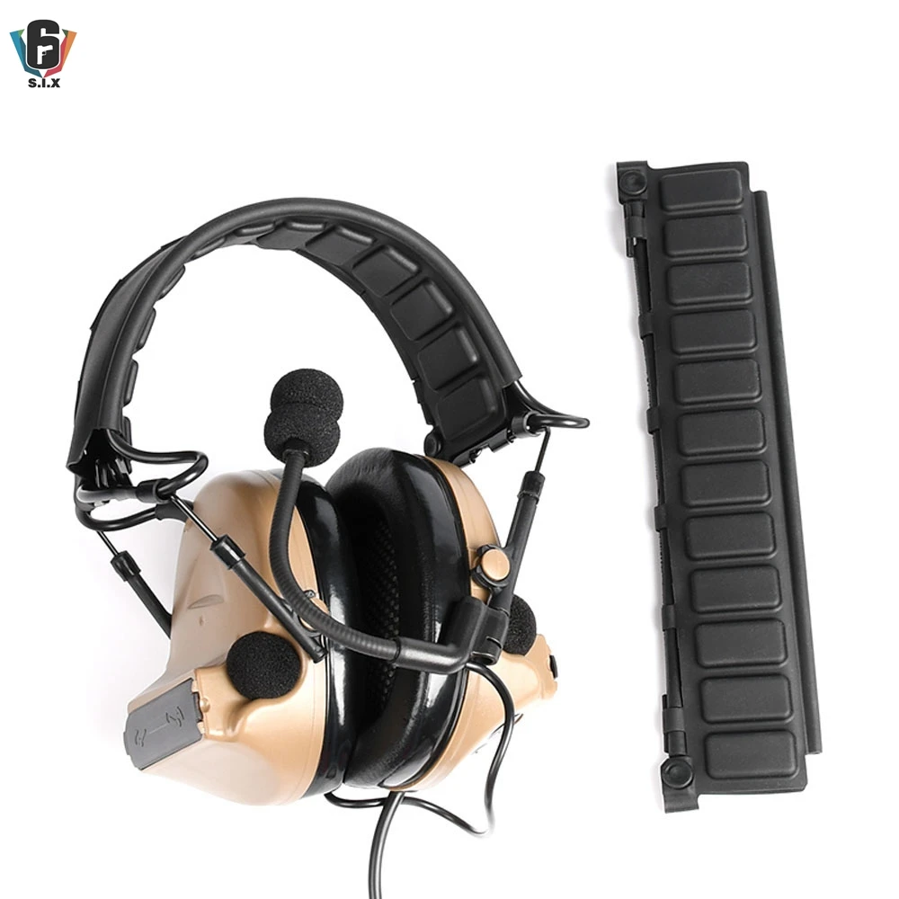 Silicone Headsets Headband For Comtac I Comtac II Softair Tatical Headset Shooting Hunting Head Hoop Bracket Rubber Case Replace