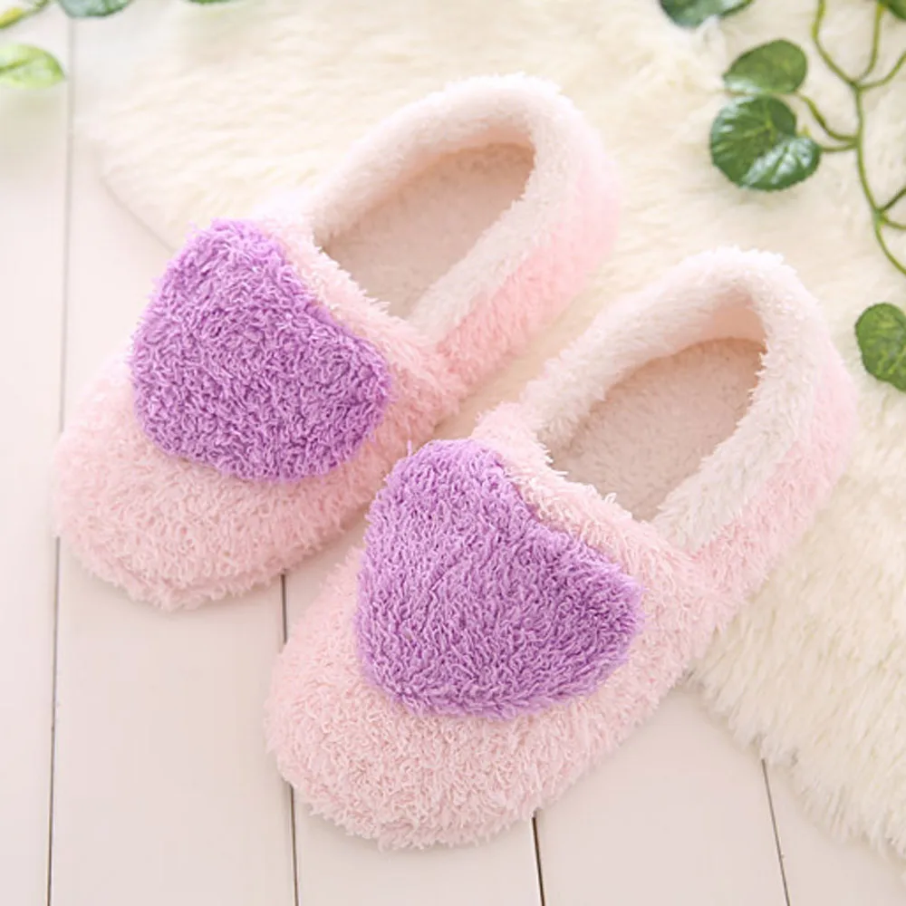 Home Slippers Women's Slippers Indoor House Cute Slippers Plush Soft Cute Cotton Shoes Non-slip Flooring Home Slippers@py