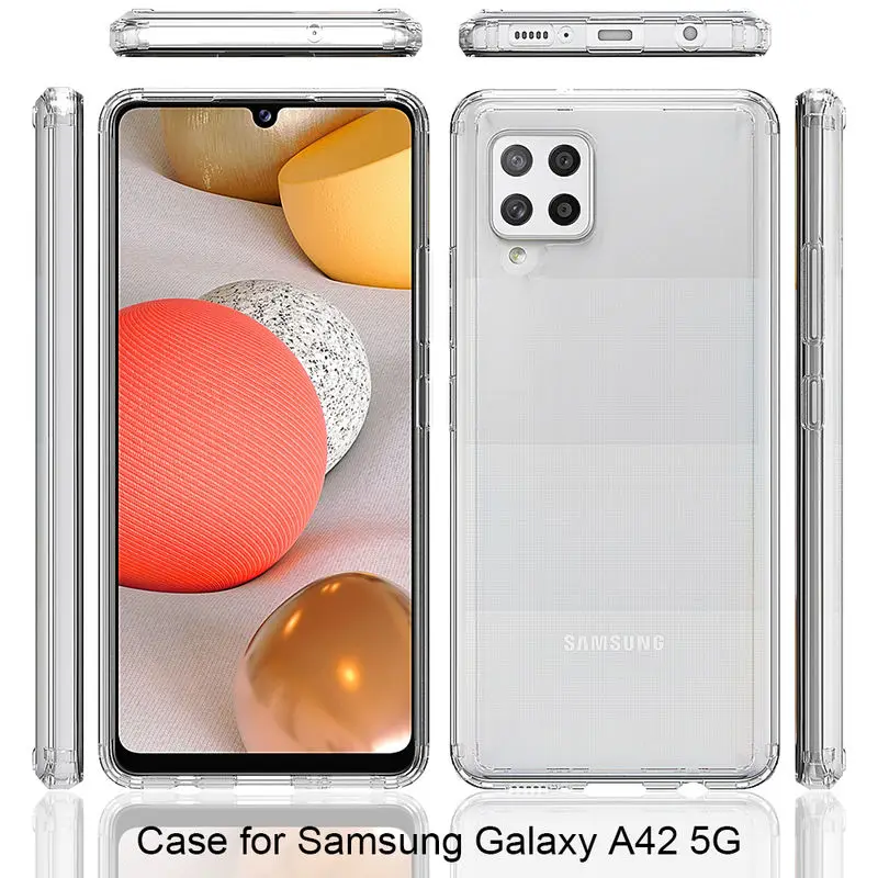 

For SamSung A42 5G Case Hard Acrylic scratch proof protection Shockproof Back Cover For SamSung A42 5G Transparent Phone Case