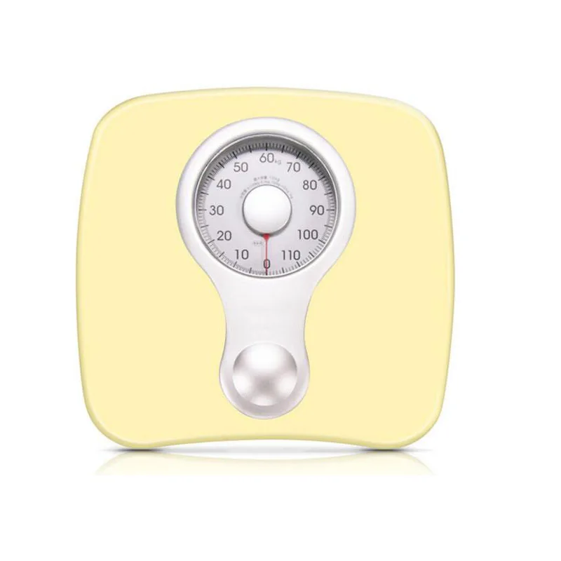 Механические весы для измерения веса, весы для человеческого тела, весы для домашнего здоровья, весы для весов, стальные пластины, АБС-пластик - Цвет: yellow