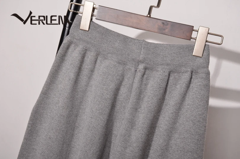 Verlena Shirred Cuff однотонные черные спортивные штаны эластичная талия свободные удобные с высокой талией двойные карманы трикотажные брюки
