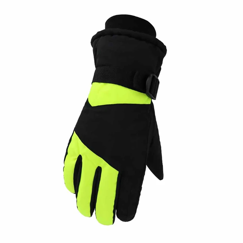 Skiing Gloves Full Finger Water Resistant Thick Thermal Fluffy Handwear Outdoor Winter Motorcycle Riding Snow Cycling Gloves