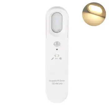 

USB Rechargeable Sensor Night Light Human Body Infrared LED Lamp for Bedroom Q0KF