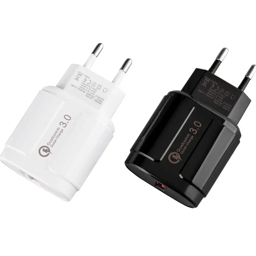 

Universal Wall USB Charger Mobile Phone Adapter 5V/3A EU Plug Quick Fast Charging QC 3.0 Charger for Apple iPhone iPad Samsung