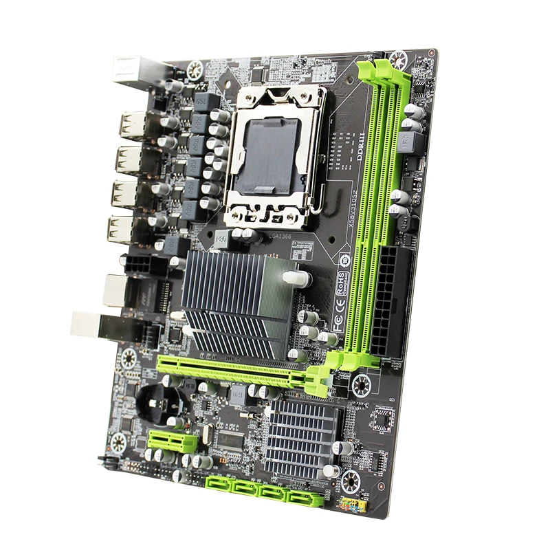 X58 LGA1366 настольная материнская плата LGA 1366 M ATX Gigabit Ethernet Поддержка DDR3 REG ECC Серверная