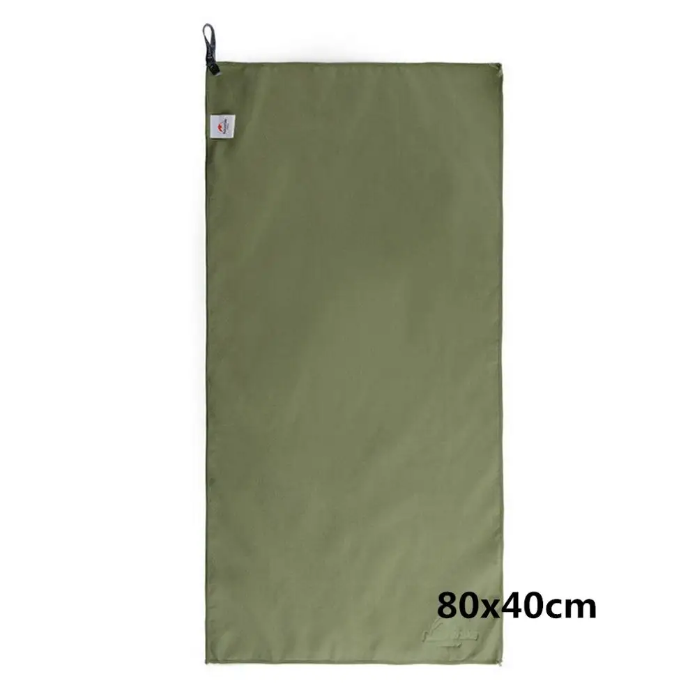 green 80x40cm Naturehike дикое наружное быстросохнущее дорожное полотенце многоцелевое быстросохнущее впитывающее полотенце из микрофибры для кемпинга йоги пляжа спорта - Цвет: green 80x40cm