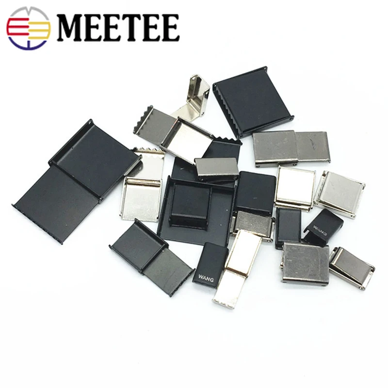 Meetee 10/30 шт металлический ремешок пряжки с зажимом и штаны с поясом зажим бегунка кнопки шнур замок DIY Кепки веревка концевой упор швейные принадлежности BF472