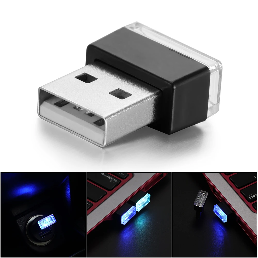 USB светодиодная моделирующая мини лампа для автомобиля неоновая интерьерная