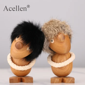 

Wooden Optimist Thinker Figurine Home Decor Modern Nordic Wood Craft Statues Action Desk Home Decoration Accessories for Living