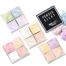 4 цвета свободная пудра прозрачная финишная пудра контроль масла водонепроницаемый макияж косметика для лица отделка кожи