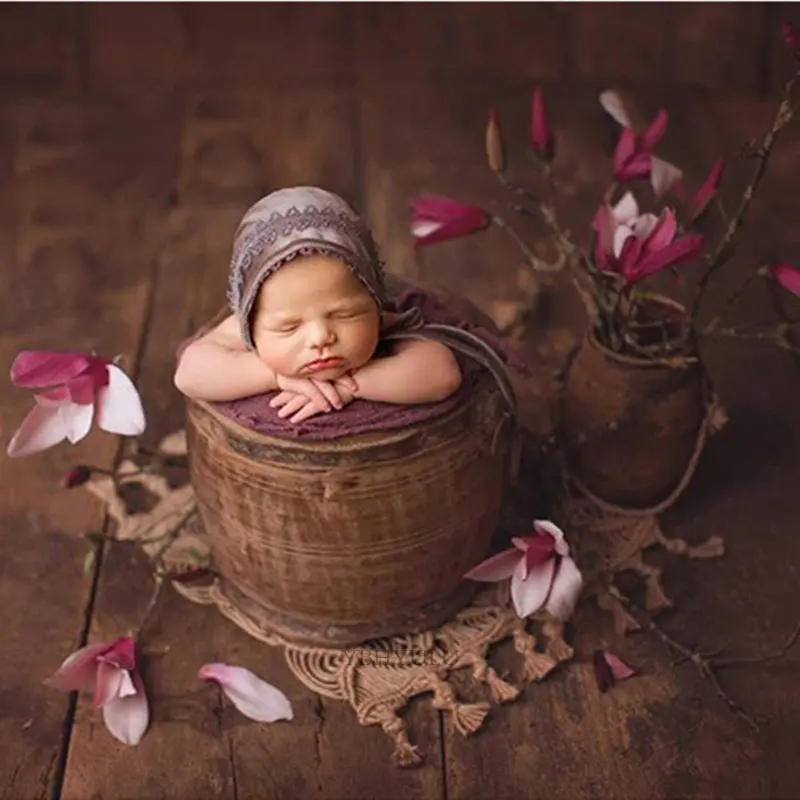 Flax Newborn photography props backdrop blanket,handwoven jute basket blanket,baby photography props