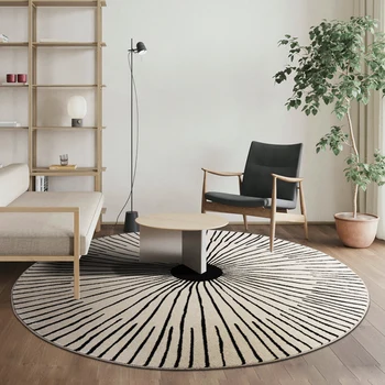 

Modern round rug living room bedroom rug computer chair round floor pad sofa coffee table floor pad nordic children's floor pad