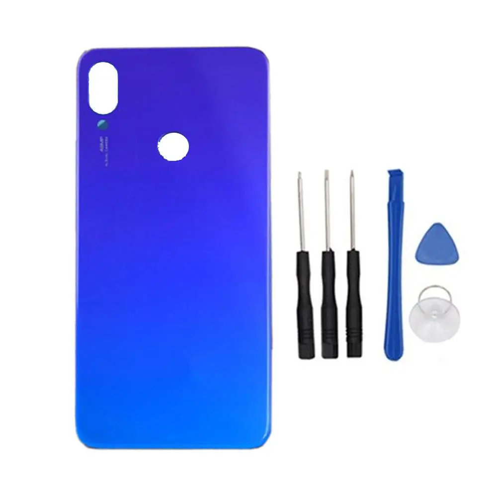 Для Redmi note7 оригинальная Задняя крышка батареи для Xiaomi Redmi note 7 крышка батареи Задняя стеклянная панель Задняя Дверь Корпус чехол