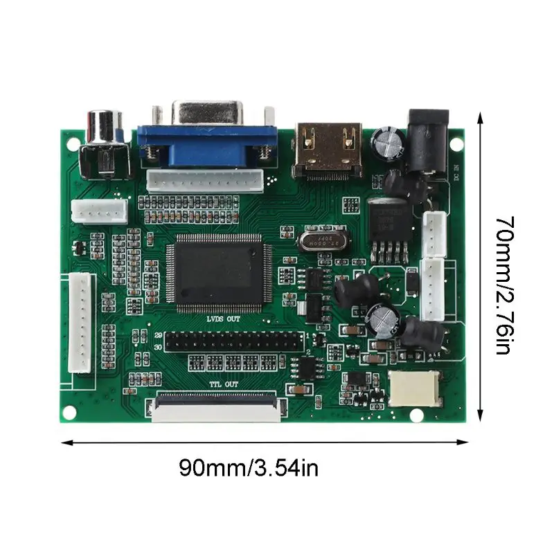 1 комплект lcd ttl LVDS контроллер V+ H драйвер платы HDMI VGA 2AV 50 до 60PIN модуль