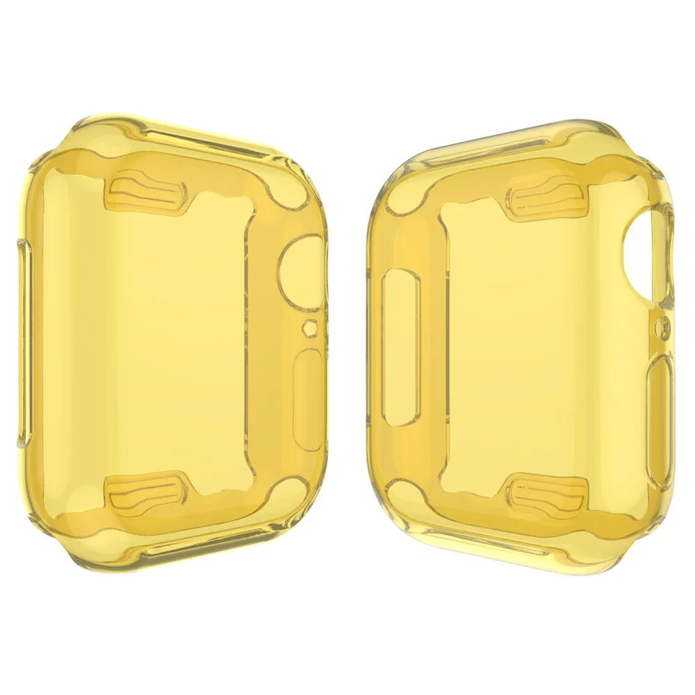 Силиконовый чехол рамка для IWatch 40 мм 44 мм карамельный цвет для Apple Watch Series 4 часы полный защитный чехол Аксессуары