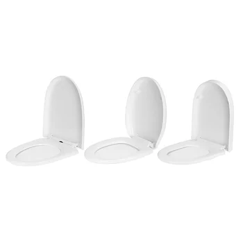 

Thicken Replacement Toilet Lid Universal Toilet Seat Lid Cover Set Slow-Close White Household 3Types Antibacterial Square Round