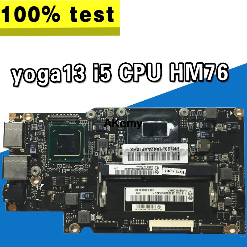 Yoga 13 материнская плата для For Lenovo yoga ноутбуков FRU: 90002037 с I5-3337/3317U cpu HM76 тест 100%