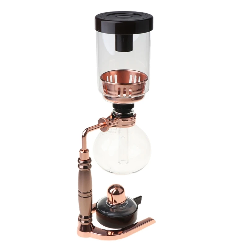 Japanese Style Siphon Coffee Maker Tea Siphon Pot Vacuum Coffeemaker Glass Type Coffee Machine Filter 3Cups N17 20