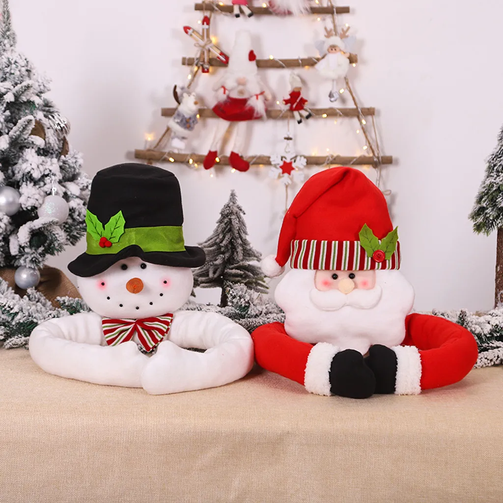 НОВАЯ РОЖДЕСТВЕНСКАЯ ЕЛКА Топпер Рождественский Санта Клаус Снеговик дерево Топпер рождественские украшения для дома подарки navidad F1014