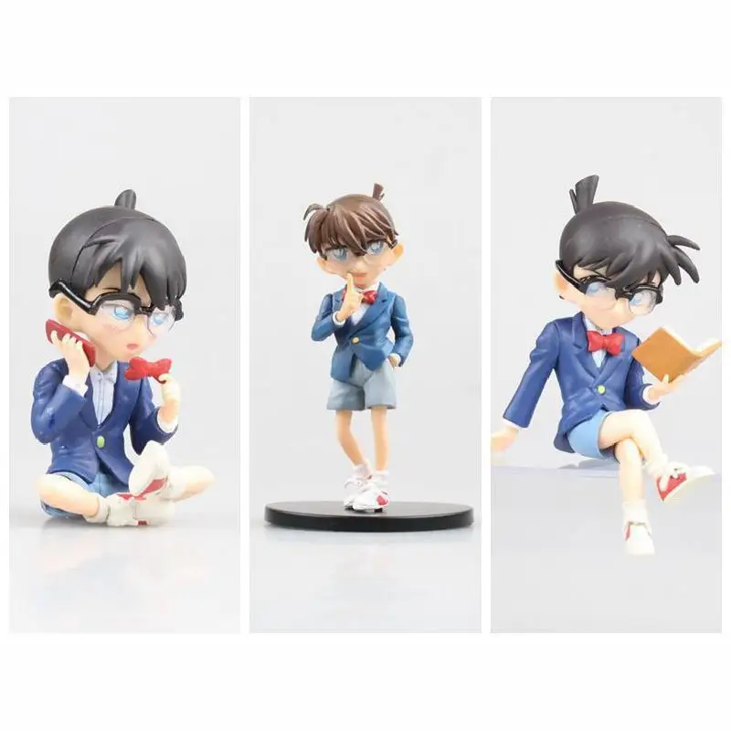 Detective Conan Anime Figure Jimmy Kudo Reading Calling Standing PVC Action Case Closed Kudou Shinichi Model Toys Decor | Игрушки и