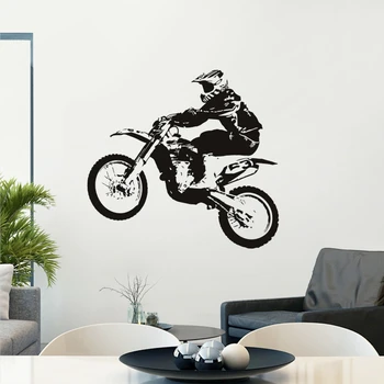 

Off-road Motorcycle Racing Sticker Vehicle Motocross Posters Vinyl Wall Decals Decor Mural Off-road Autocycle Racing Decal