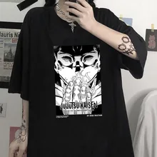 

Gojo Satoru Cool Cartoon Anime Printed Streetwear T-shirt Unisex Casual Tops Tee Women T-shirt Short Sleeve Oversized T-shirt
