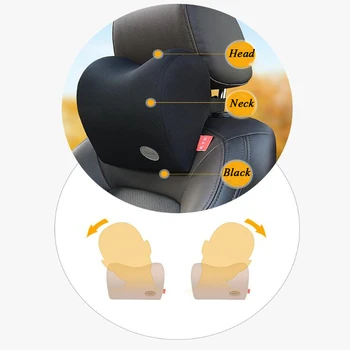 

Auto Car Headrest Pillow Memory Cotton Cushion Cover Soft Head Rest Travel Support Auto Neck Protection Car Accessories
