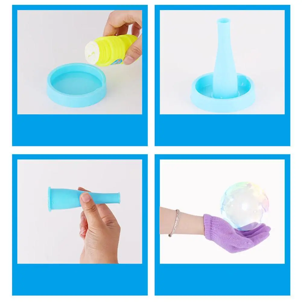 Магический Набор для пускания мыльных пузырей Hand made безопасный ладони пузырьки с