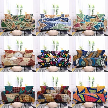 

Boniu 1pc Stretch Sofa Covers Geometric Furniture Protector Loveseat Couch Cover 1/2/3/4-seater Slipcover For Living Room