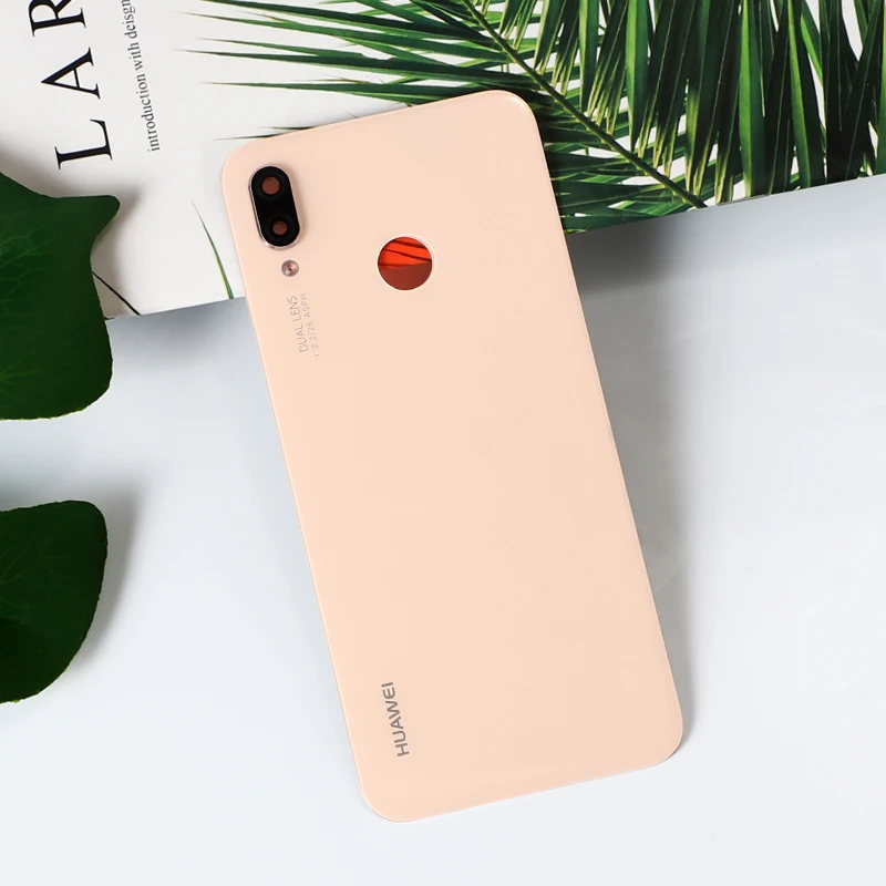P20Lite Original Glass Rear Housing Cover For Huawei P20 Lite / Nova3E Back Door Repair Battery Case+ Camera Glass Sticker Glue