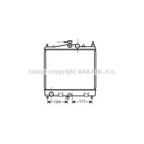 Радиатор NISSAN NOTE 06-/MICRA 1.0-1.6 M/T 03 AVA QUALITY COOLIN