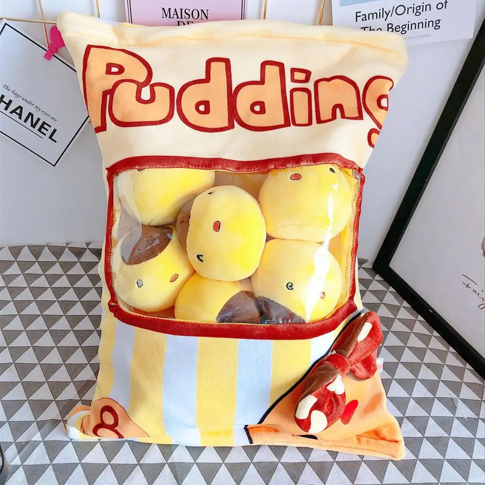 Большой мешок из 8 шт. сладкие конфеты плюшевые игрушки мягкие закуски пудинг