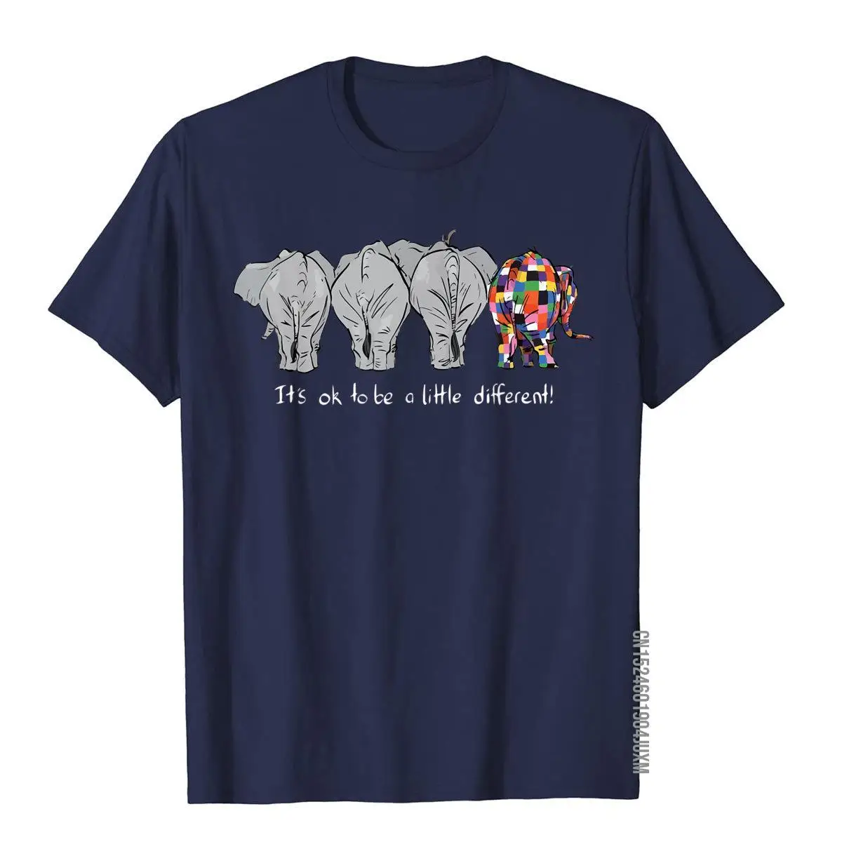 T-Shirt humoristique en coton avec éléphant pour homme, haut ajusté, Style anglais, Hip Hop