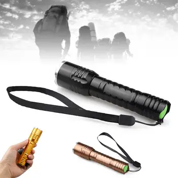 

Portable Mini Led Flashlight Torch Zoomable Q5 Adjustable 3 Modes Camping