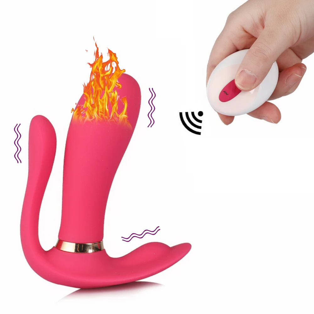 Sex Wearable Heating Dildo Vibrators Wireless Remote Invisible Anal Stimulation Vibrator G Spot Masturbation Toys for Women |