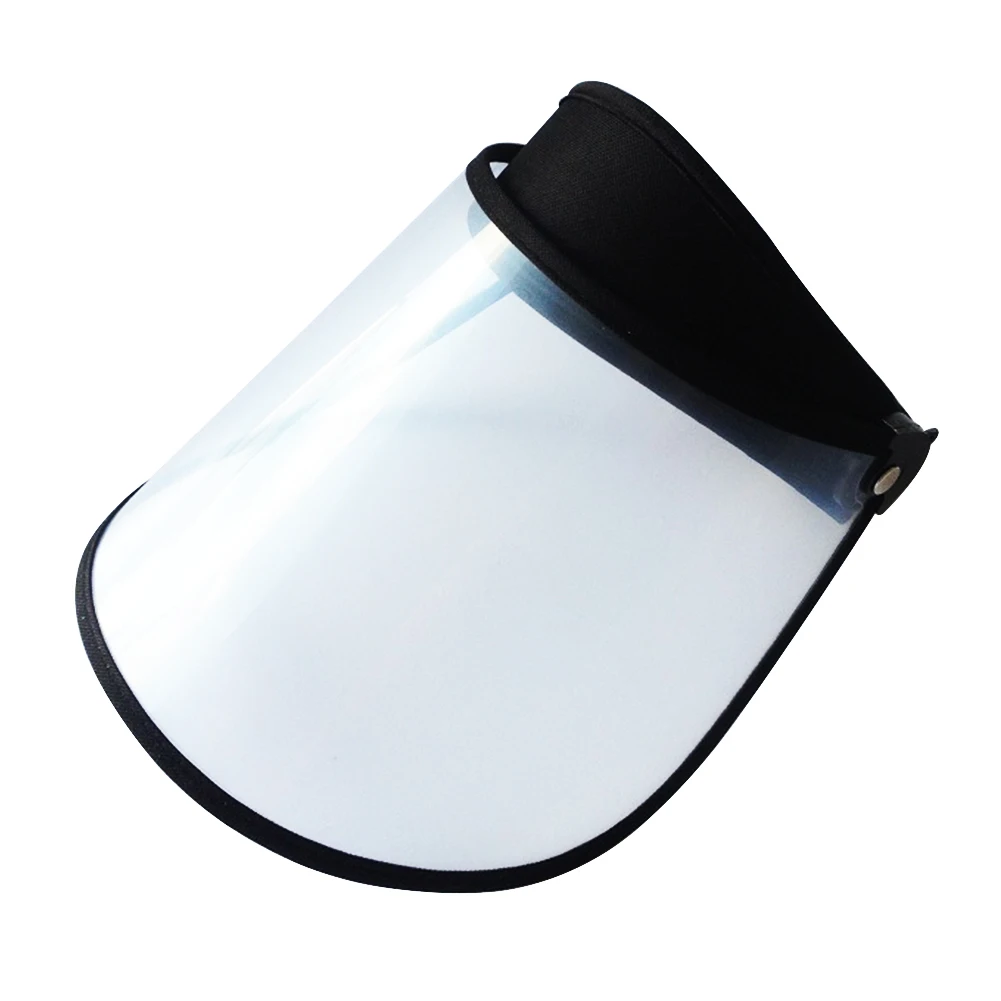 

New Women Transparent Sun Visor Hat Cap Protection Cover Flexible Summer Cap Adjustable Dustproof Rainproof Riding Universal Hat