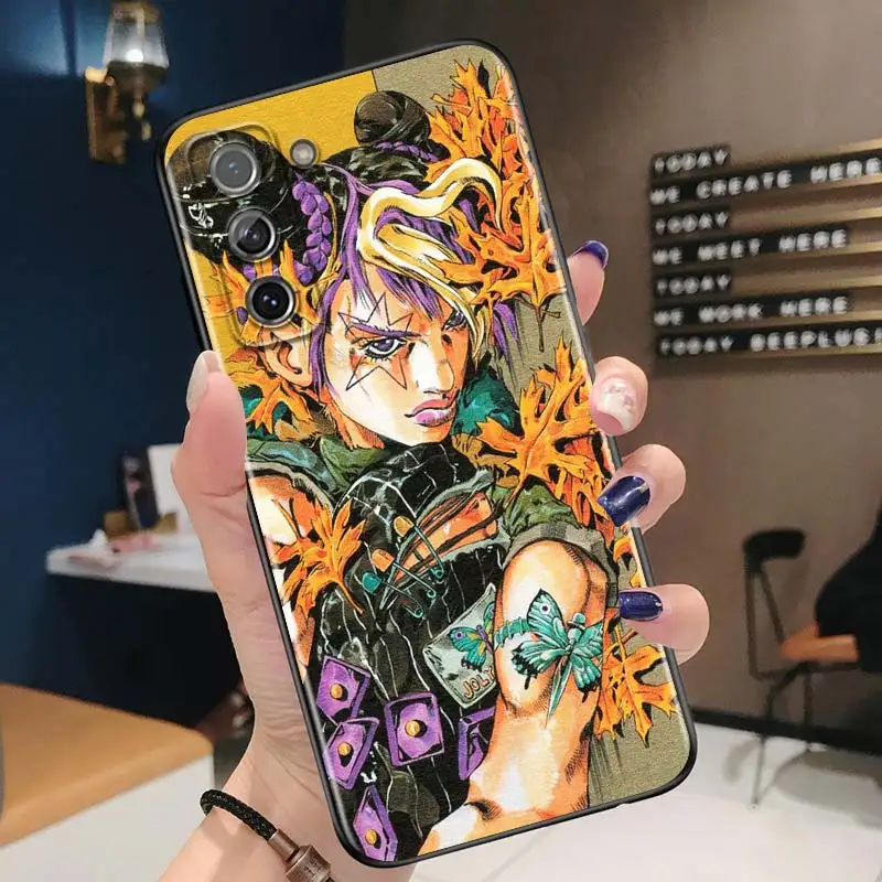 Anime JoJos Bizarre Adventure for Samsung Galaxy A52 A51 A72 A71 A32 5G A12 A21S A31 A41 A01 A02 Silicone Soft Black Phone Case silicone case for samsung